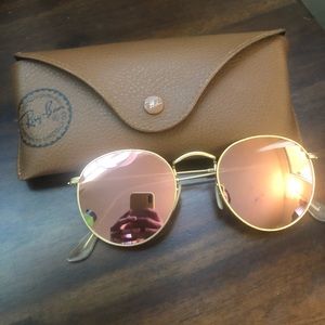 Ray Ban Rose Gold Sunglasses